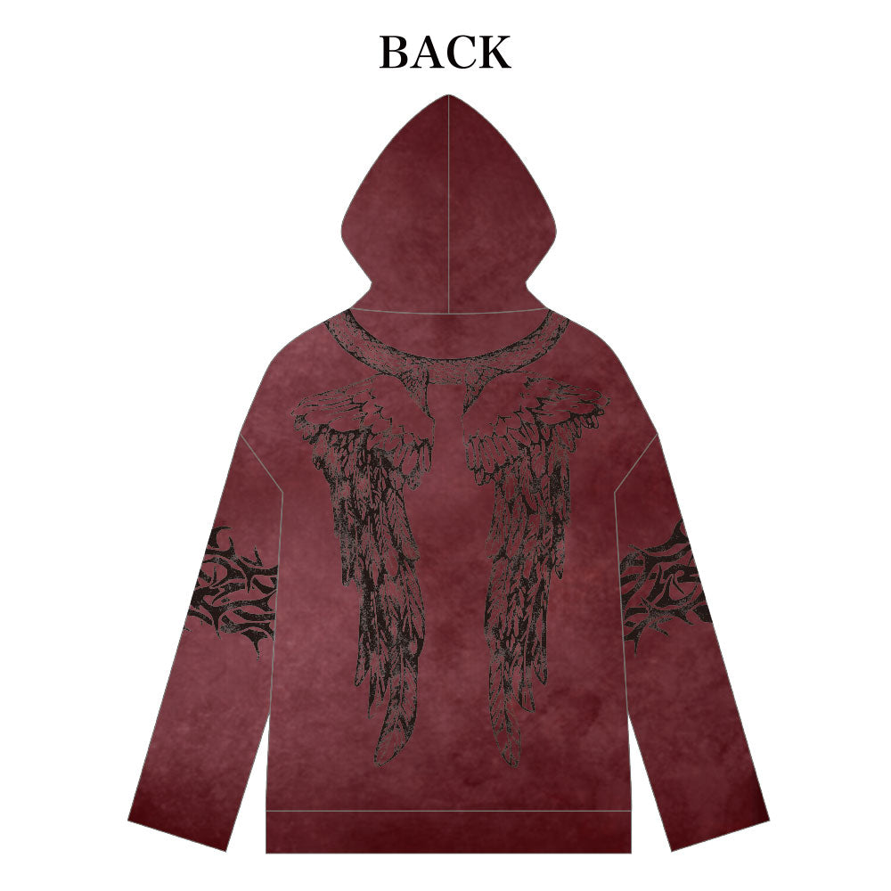 LONG HOODIE（RED） – HYDE ONLINE STORE