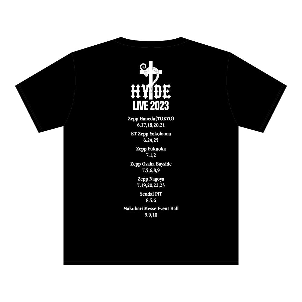 TOUR FINAL T-SHIRT（BLACK） – HYDE ONLINE STORE