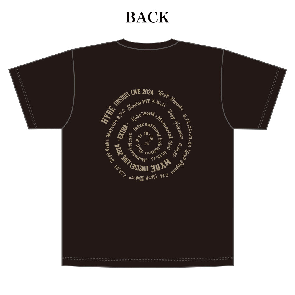 TOUR T-SHIRT（BLACK） – HYDE ONLINE STORE