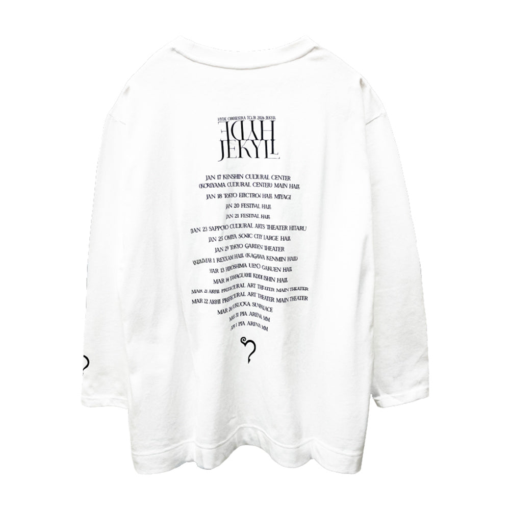TOUR LONG SLEEVE T-SHIRT（WHITE） – HYDE ONLINE STORE