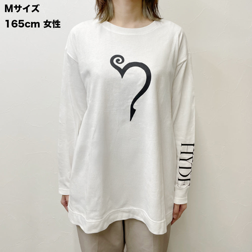 LOGO LONG SLEEVE T-SHIRT（WHITE） – HYDE ONLINE STORE
