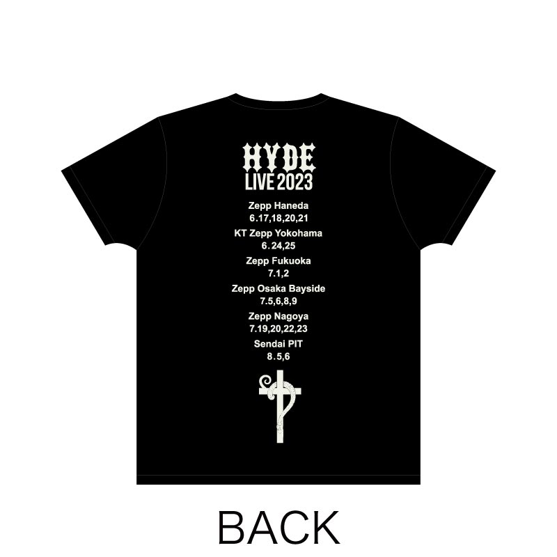 TOUR T-SHIRT（BLACK） – HYDE ONLINE STORE