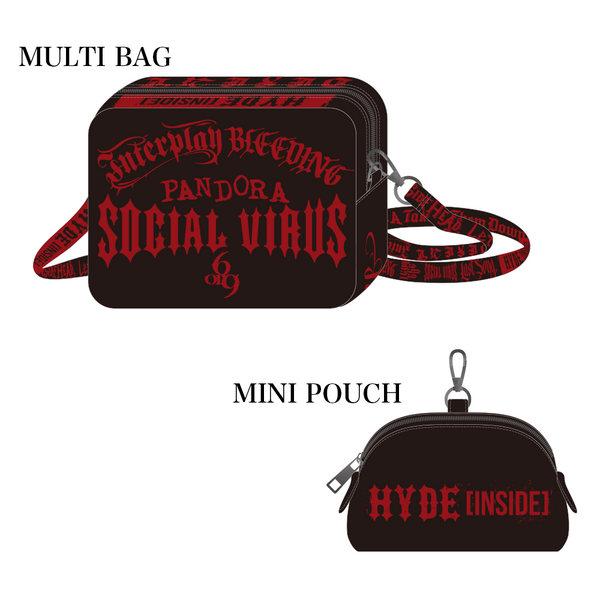 HYDE マルチバッグ&ミニポーチ 黒 新品未使用 INSIDE MULTI BAGS & MINI POUCHES (BLACK) – HYDE ONLINE STORE
