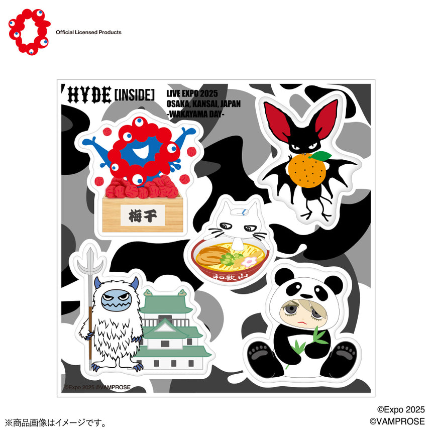 EXPO2025 ミャクミャク&HYDE -WAKAYAMA DAY- ぷくぷくステッカー