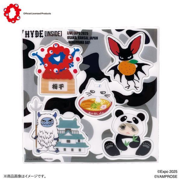EXPO2025 ミャクミャク&HYDE -WAKAYAMA DAY- ぷくぷくステッカー