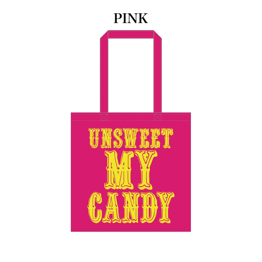 COLOR TOTE BAG（PINK）UNSWEET MY CANDY
