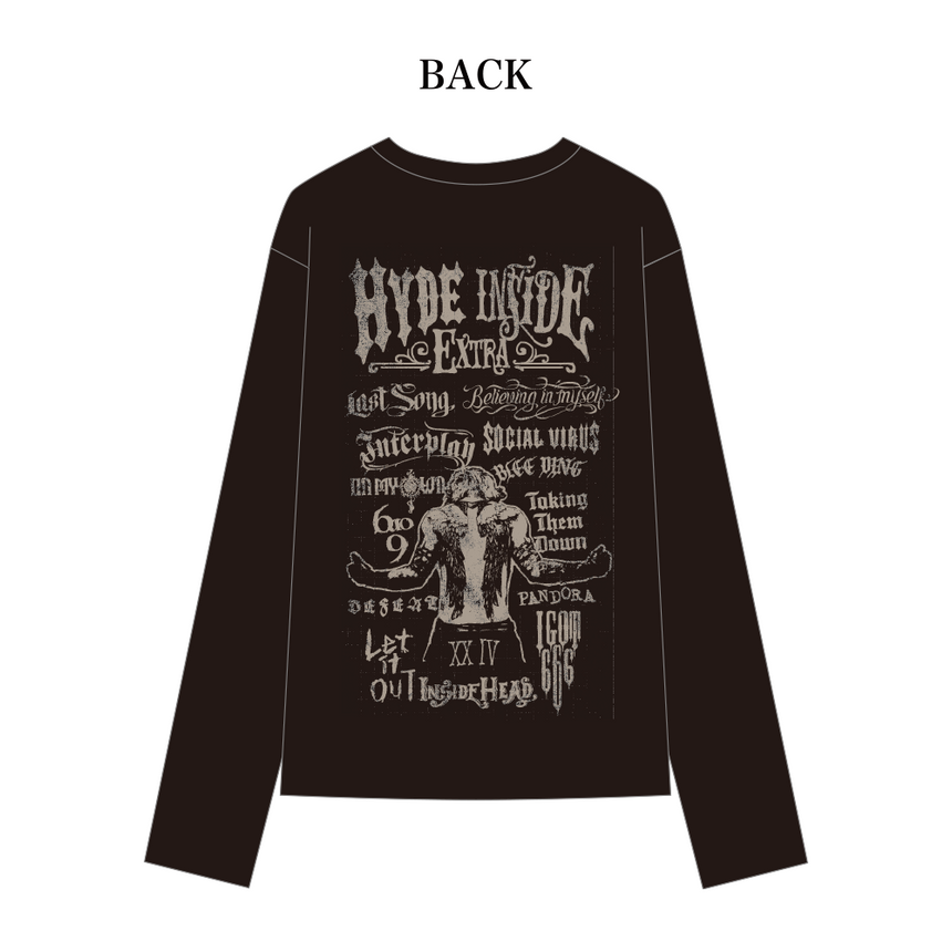 HYDE LOGO LONG SLEEVE T-SHIRT ロンT サイズL新品 LONG SLEEVE T-SHIRT (BLACK) – HYDE ONLINE STORE