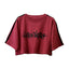 CROPPED GRAPHIC T-SHIRT（RED）