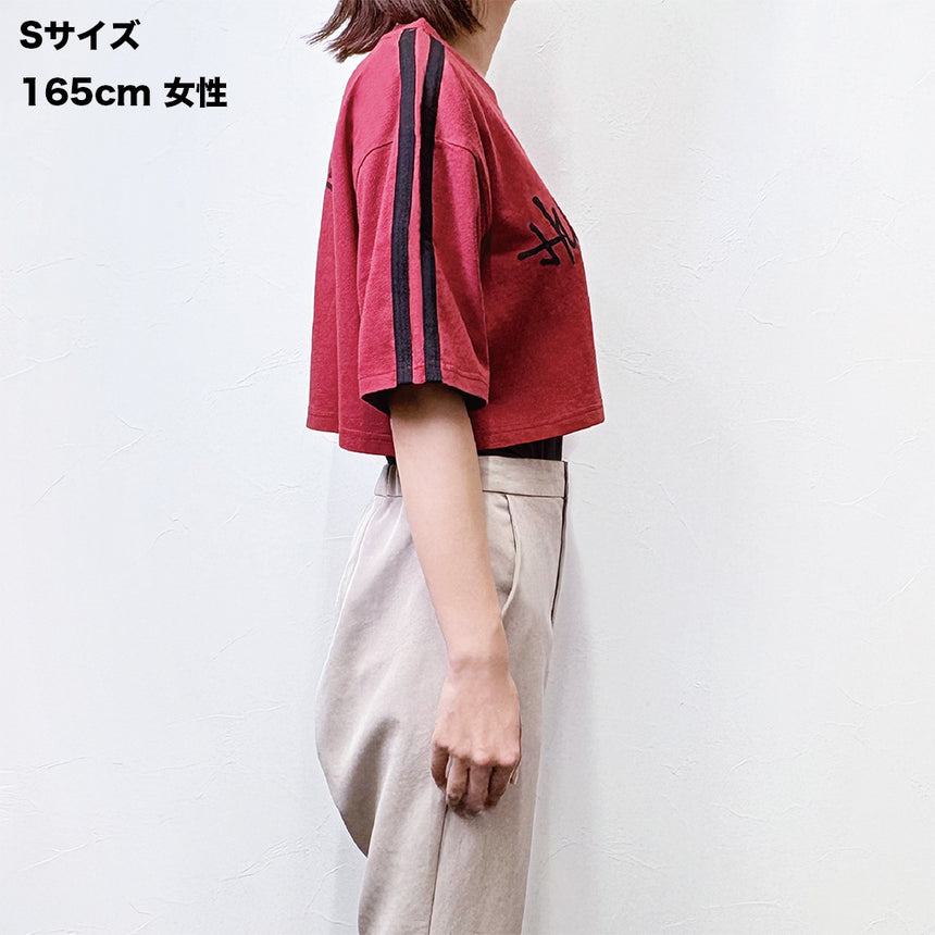 CROPPED GRAPHIC T-SHIRT（RED）
