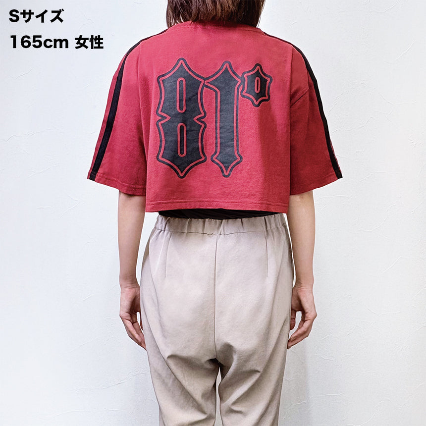 CROPPED GRAPHIC T-SHIRT（RED）