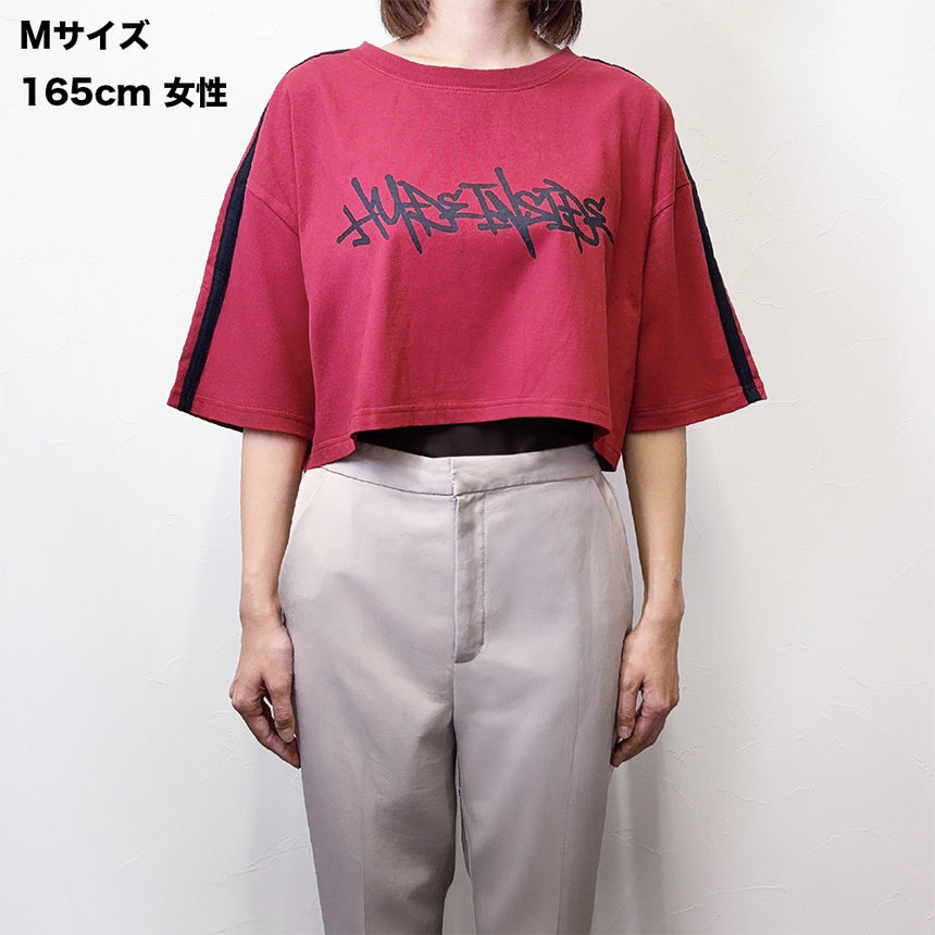 CROPPED GRAPHIC T-SHIRT（RED）