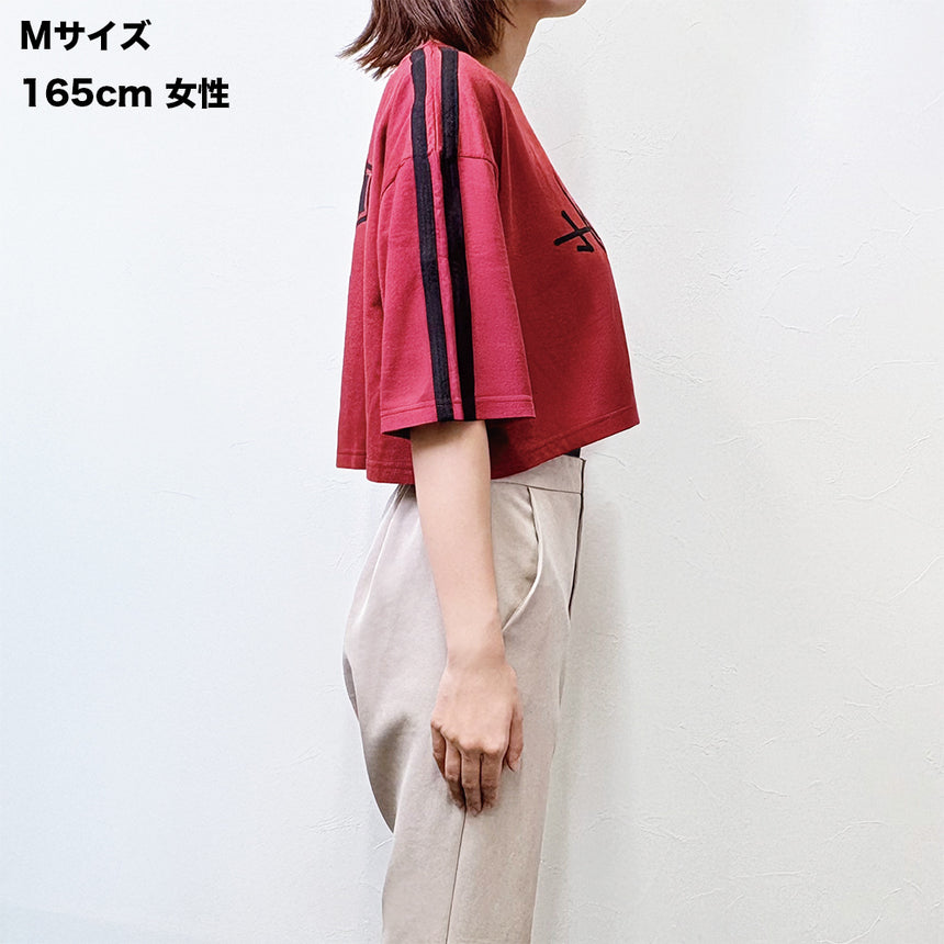 CROPPED GRAPHIC T-SHIRT（RED）