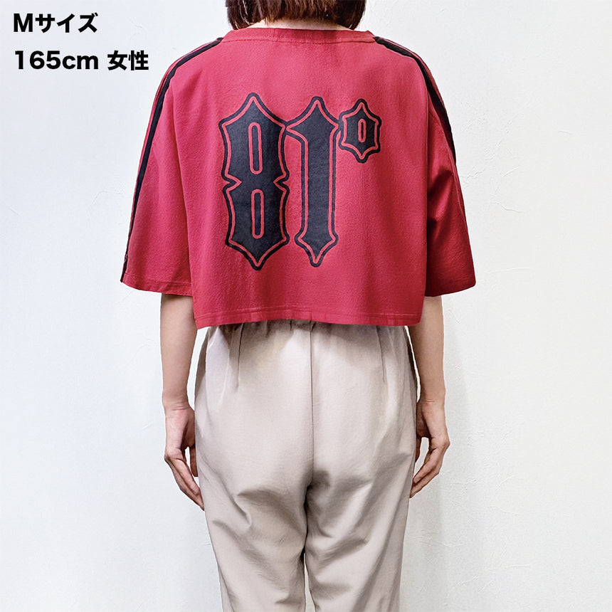 CROPPED GRAPHIC T-SHIRT（RED）