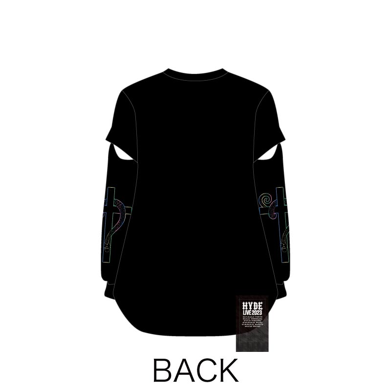 2-WAY LONG SLEEVE T-SHIRT（BLACK)