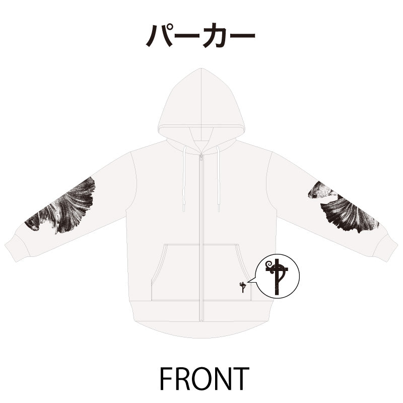 HOODIE（WHITE)