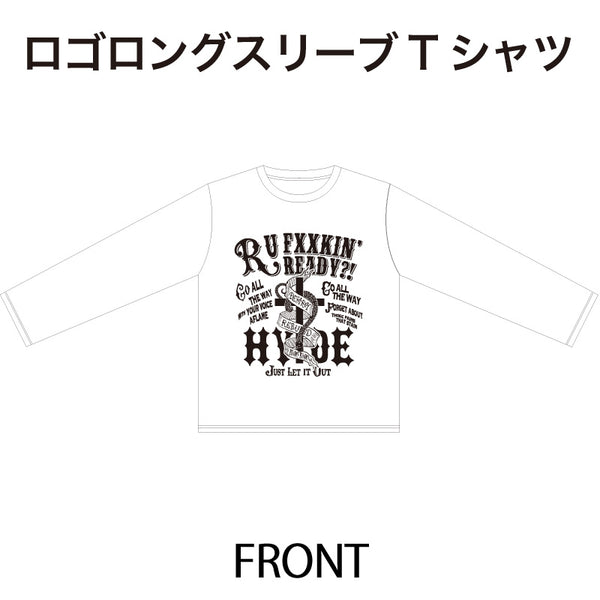 HYDE LOGO LONG SLEEVE T-SHIRT（WHITE）