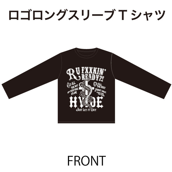 HYDE LOGO LONG SLEEVE T-SHIRT（BLACK） – HYDE ONLINE STORE